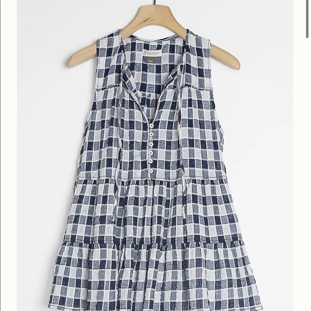 Anthropology Pilcro Neve tiered blouse